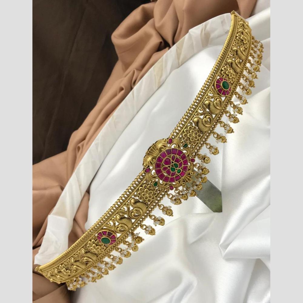 Sona Covering Classic Pota Stone Jadau Chain Kamarbandh