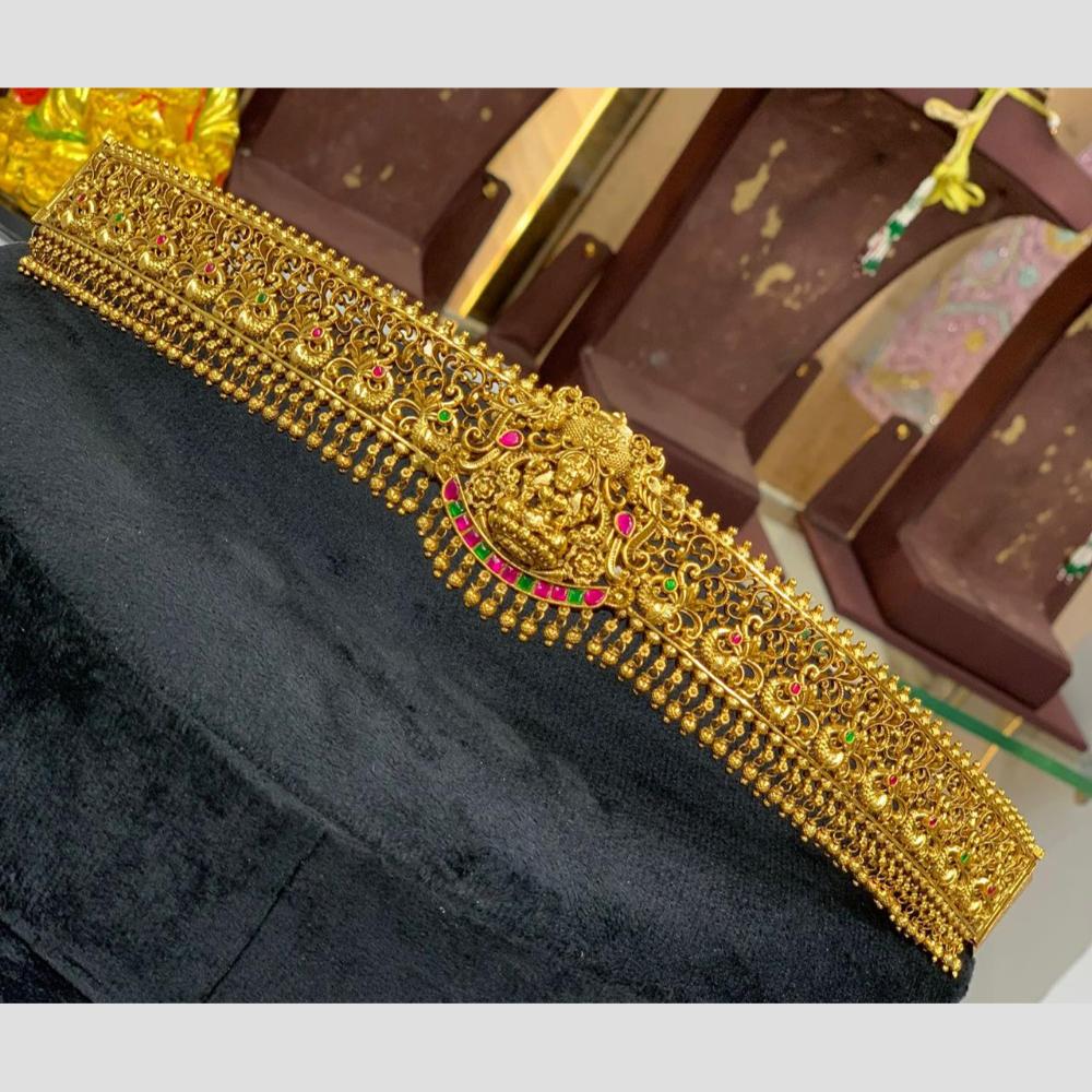 Sona Covering Classic Pota Stone Jadau Chain Kamarbandh