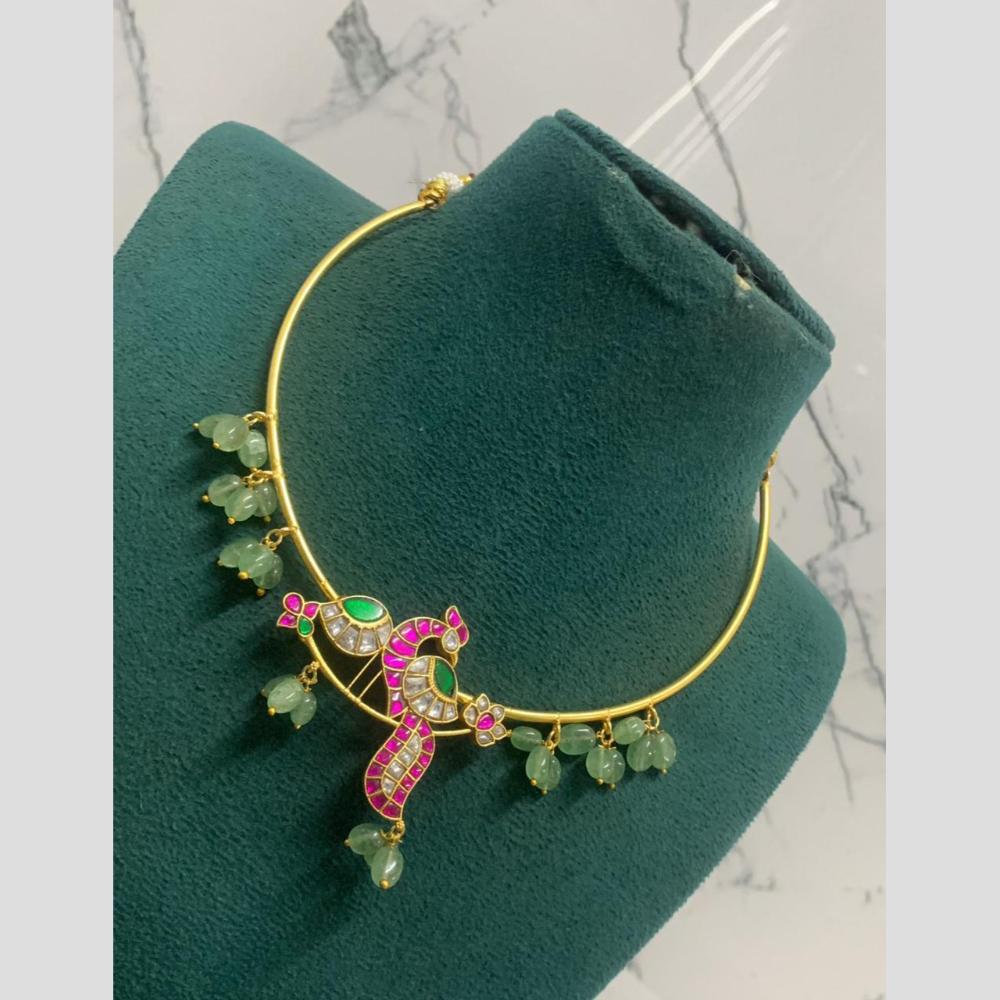 Sona Covering Delicate Pota Stone And Pearl Necklace