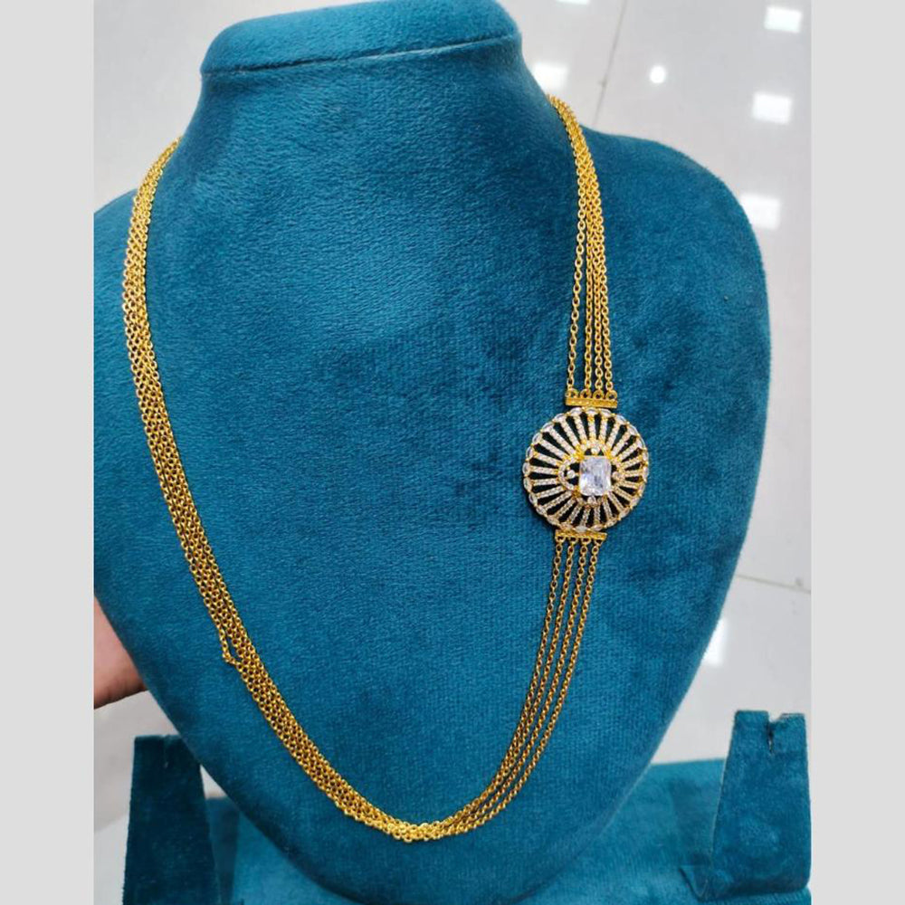 Sona Covering Premium Crystal Stone Maharani Style Long Necklace