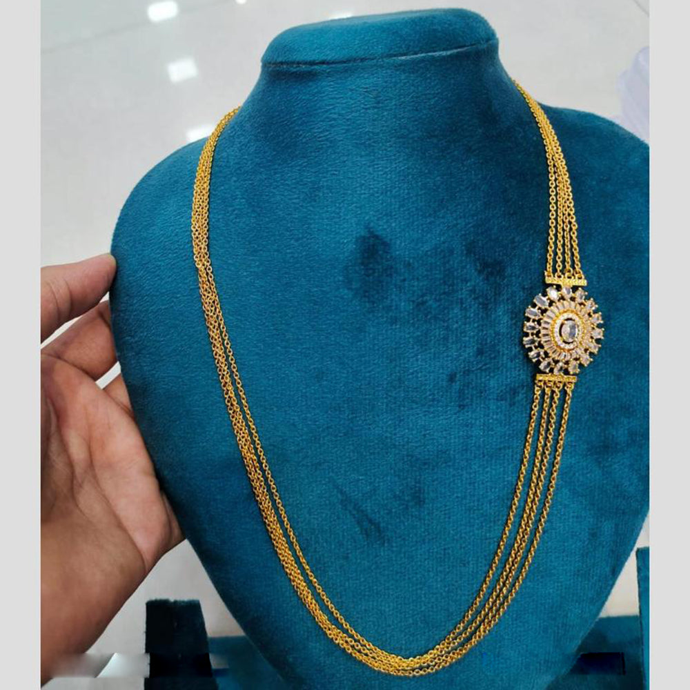 Sona Covering Premium Crystal Stone Maharani Style Long Necklace