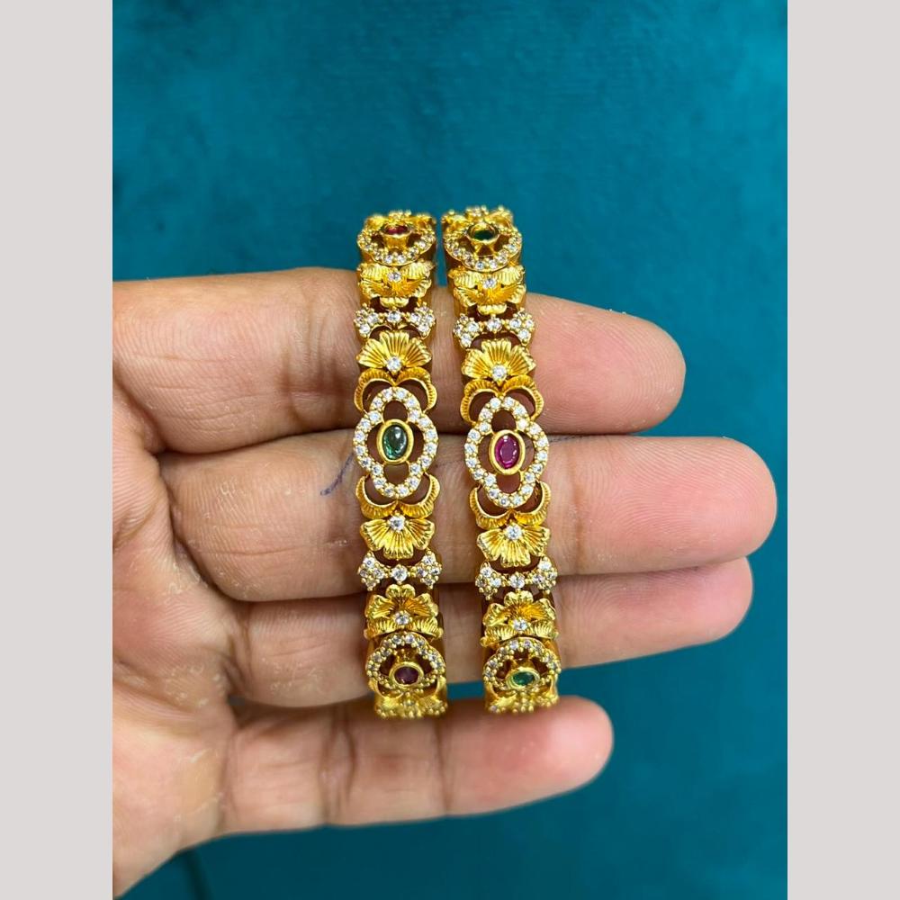 Sona Covering Premium Pota Stone Bangles Set