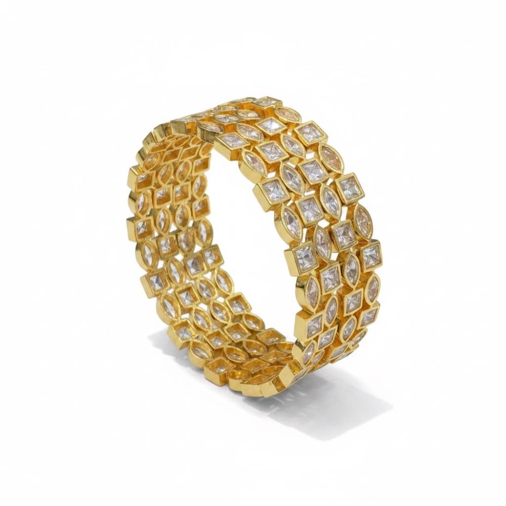 Sona Covering Premium Crystal Stone Bangles Set