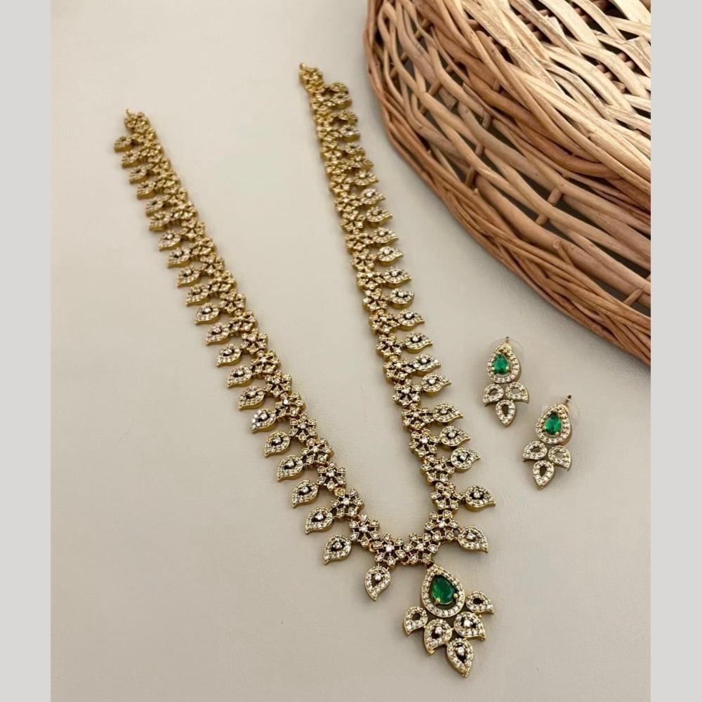 Sona Covering Classic American Diamond Designer Jewellery Necklace Set