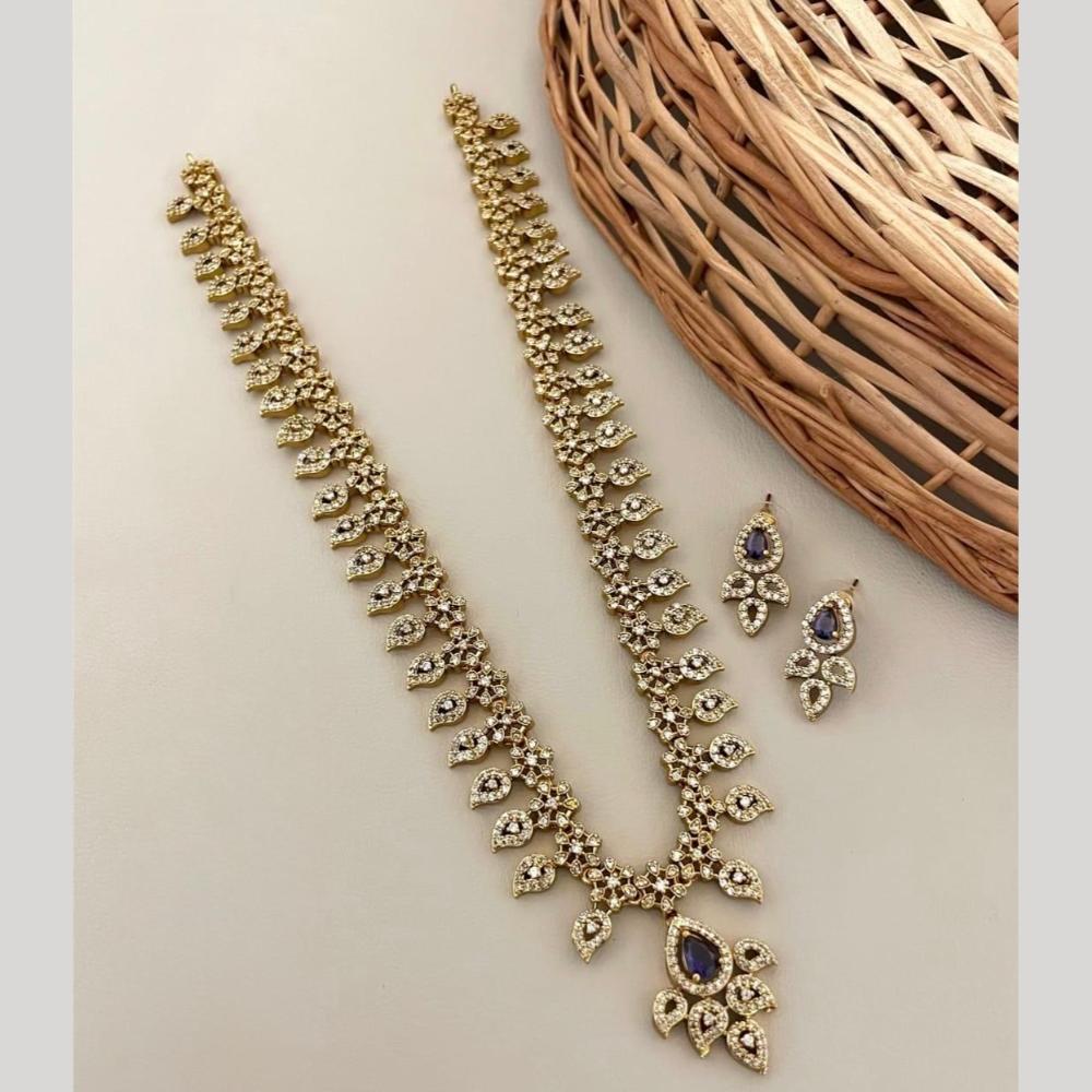 Sona Covering Classic American Diamond Designer Jewellery Necklace Set