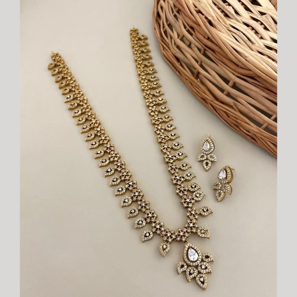 Sona Covering Classic American Diamond Designer Jewellery Necklace Set