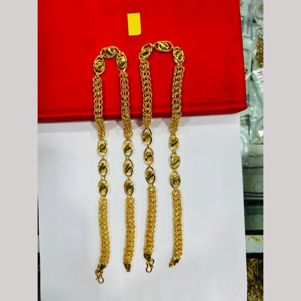 Pooja Sales Elegant Gold Plated Men's Chain