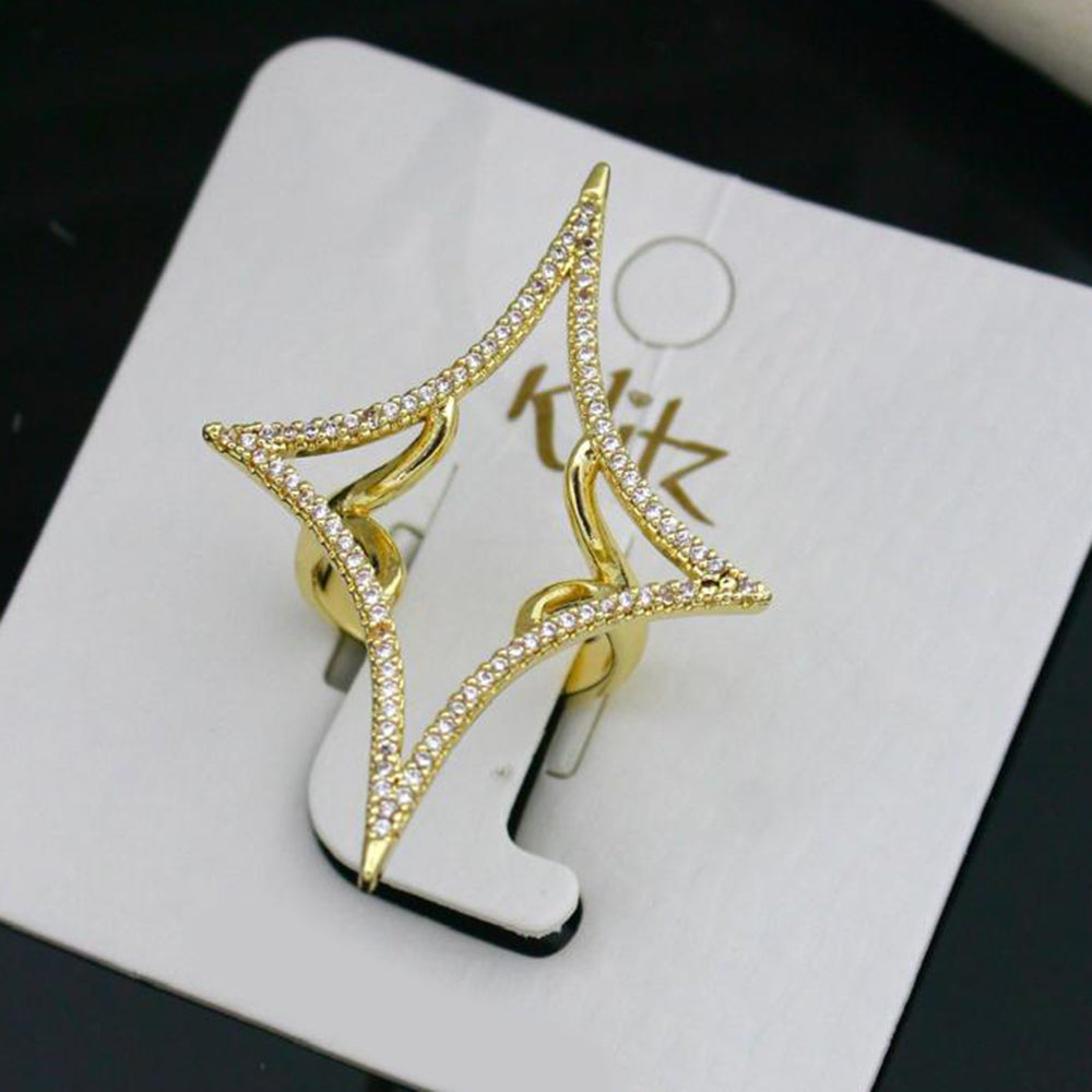 Klitz Sparkling Austrian Stone Cocktail Ring