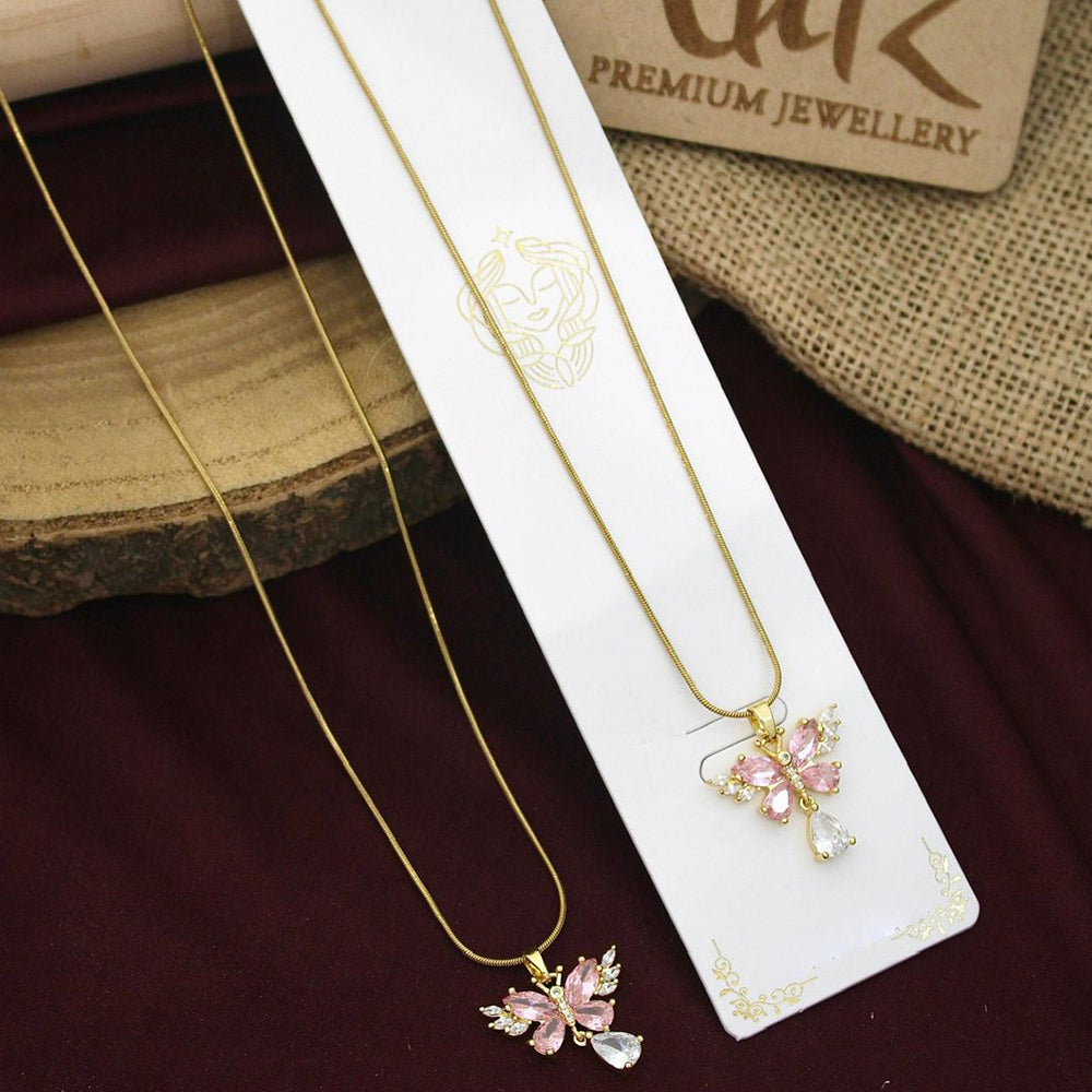 Klitz Premium Jewellery Crystal Stone Necklace (Pack of 12)