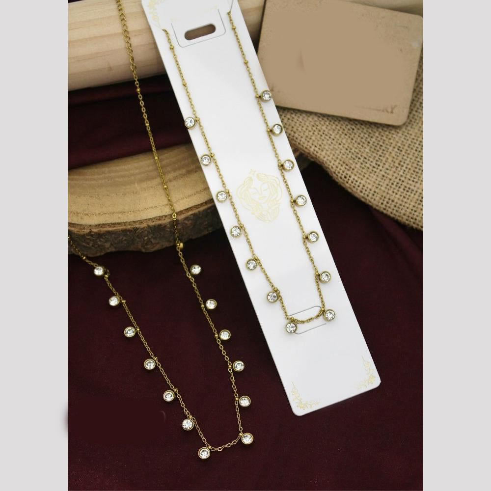 Klitz Premium Jewellery Austrian Stone Necklace (Pack of 12)