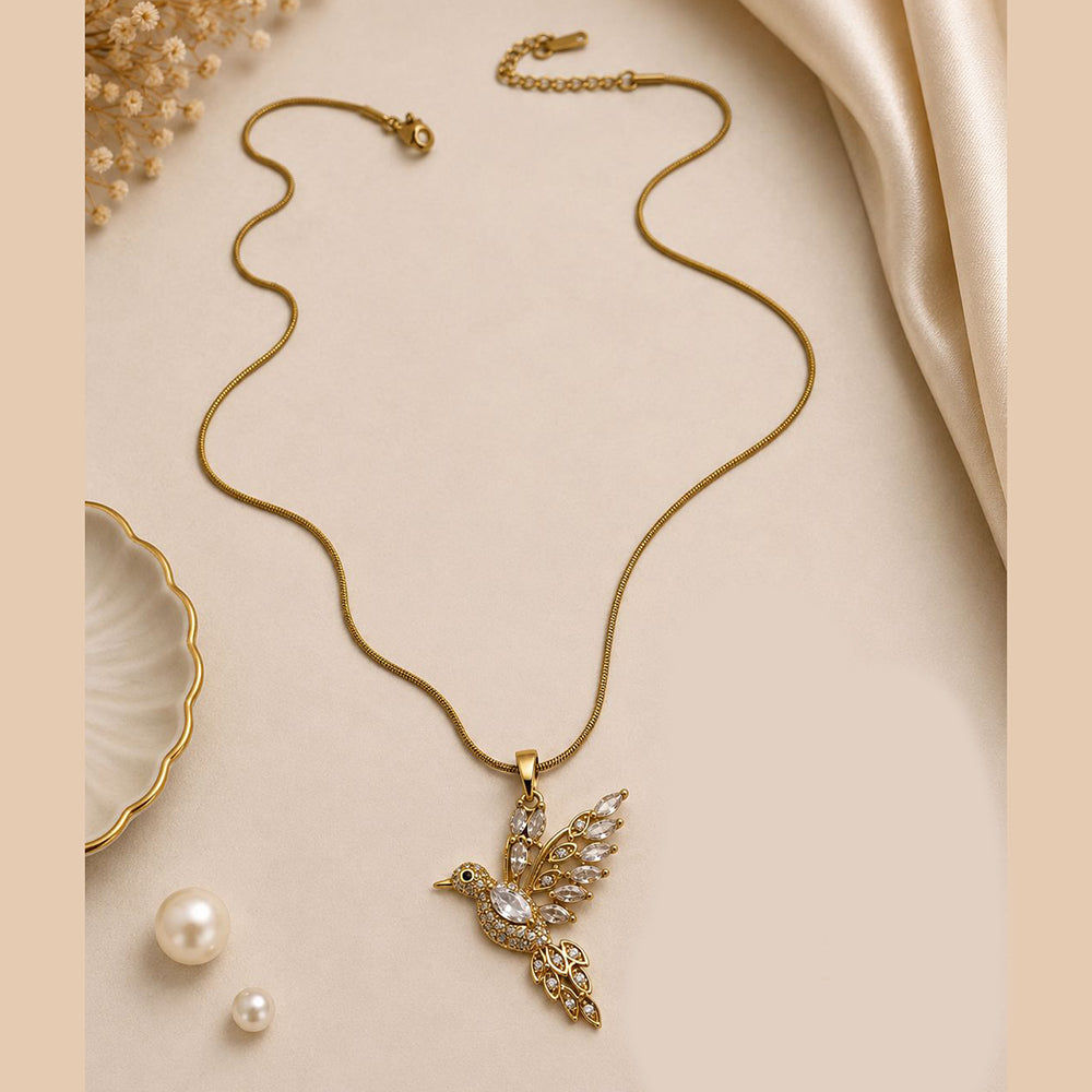 Klitz Fancy Stainless Steel Crystal Stone Necklace Set (Pack of 12)