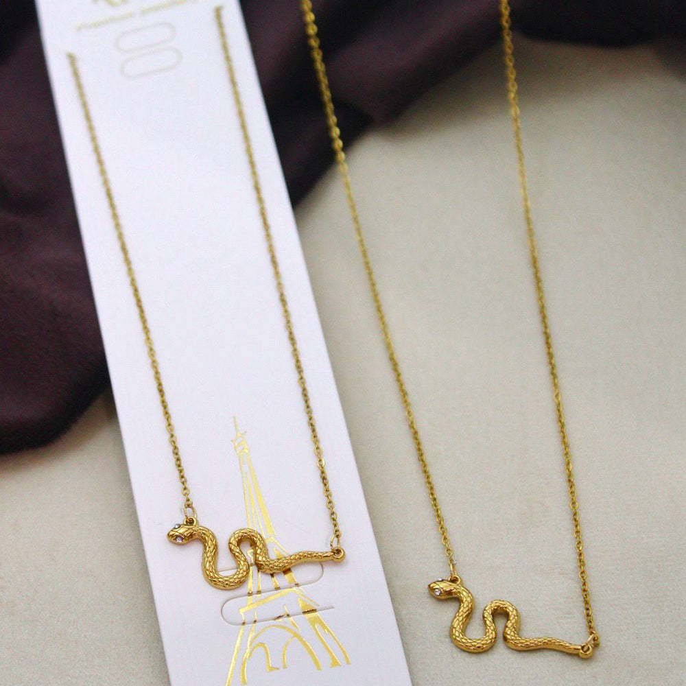 Klitz Premium Stainless Steel Snake Chain Necklace