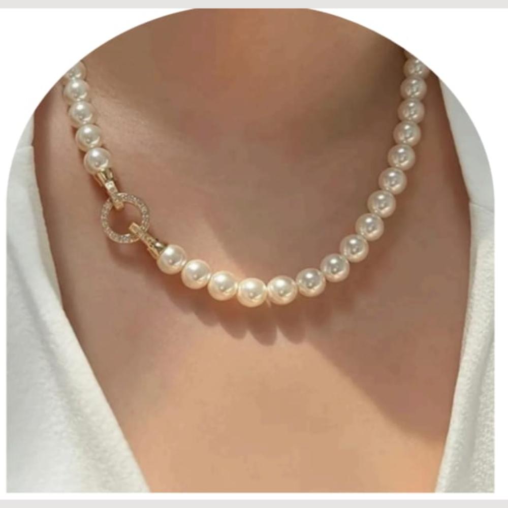 Dhirish International Classic Pearl Jewellery Necklace