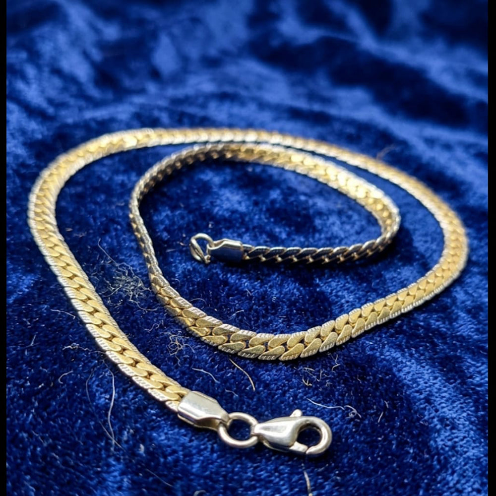 Dhirish International Gold Plated Long Chain for Men and Boys