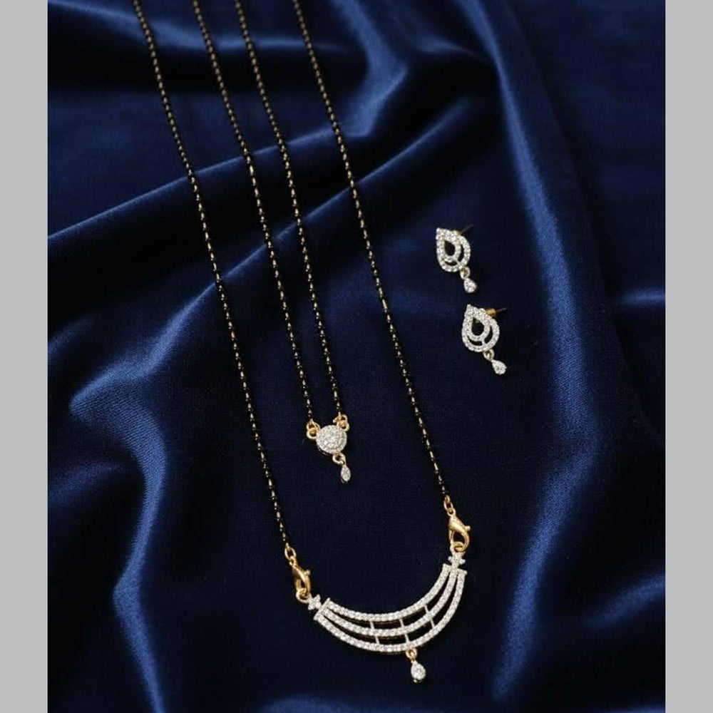 Dhirish International Ethnic Austrian Stone And Beads Mangalsutra
