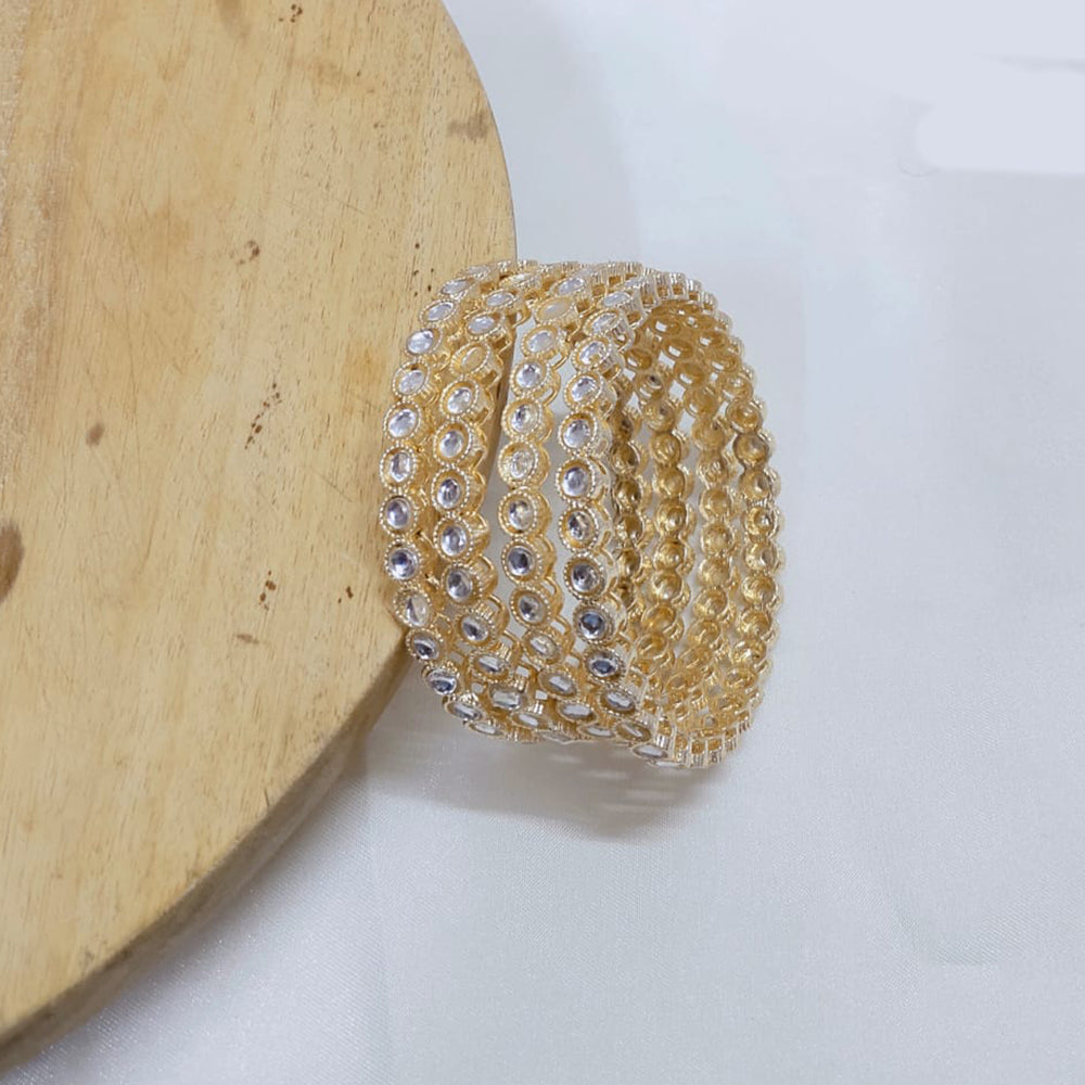 Tanish Art Elegant Kundan Bangles Set for Women