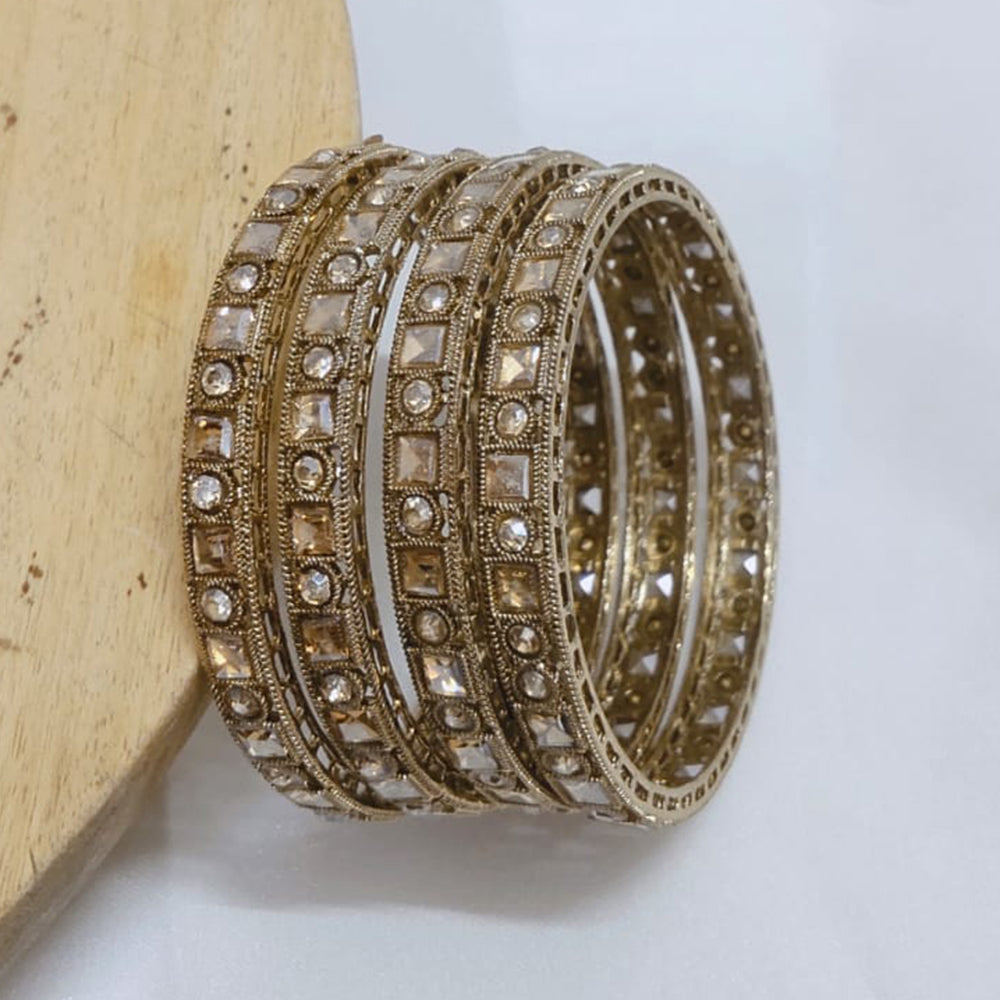 Tanish Art Jewellery Crystal And Austrian Stone Bangles Set