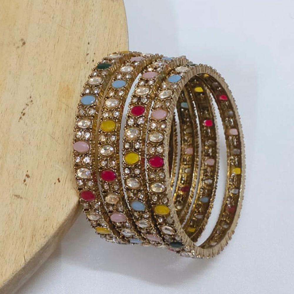 Tanish Art Jewellery Crystal And Austrian Stone Bangles Set