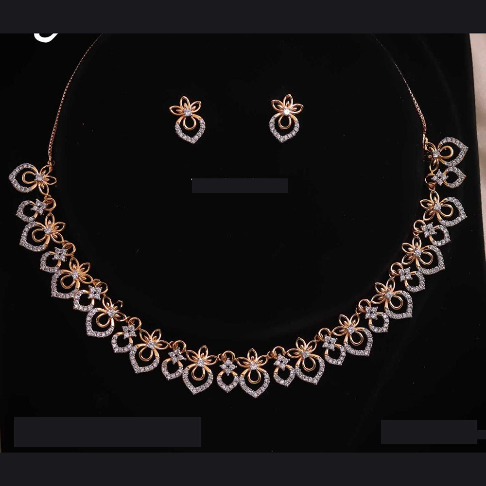 Tanish Art Jewellery Bold And Brilliant Austrain Stone Trendy Necklace Set