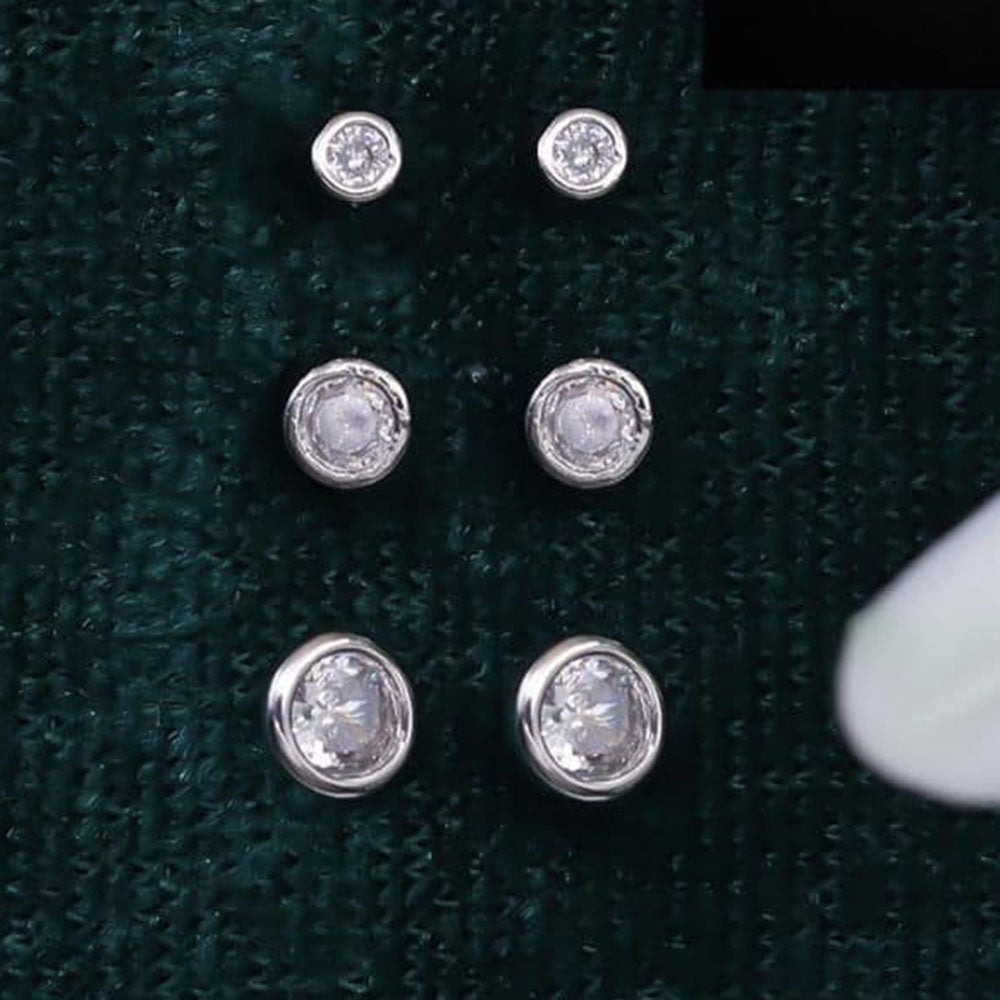 Tanish Art Jewellery Royal Austrian Stone Stud Earrings