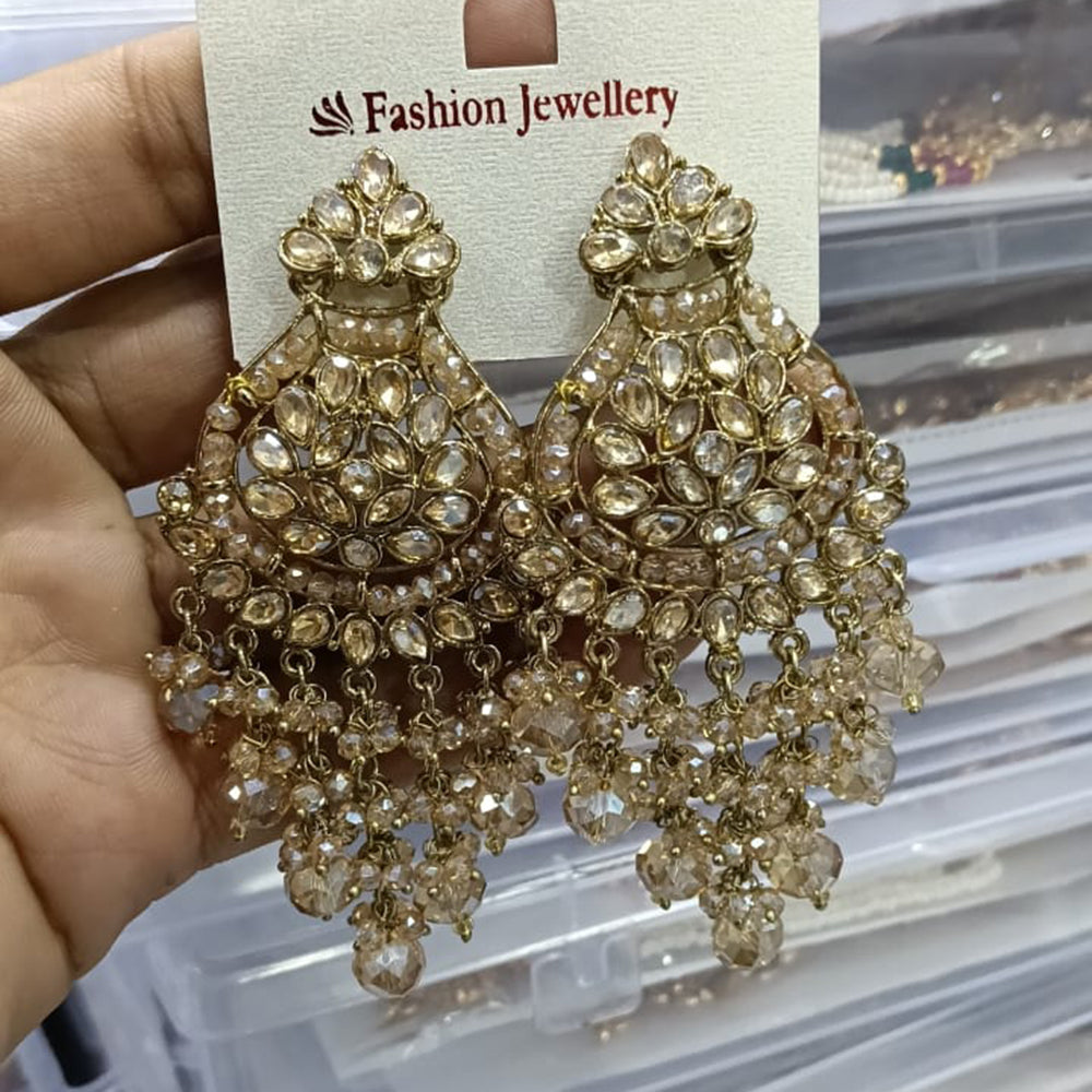 Tanish Art Jewellery Premium Austrian Stone Beads Festive Dangler Earrings