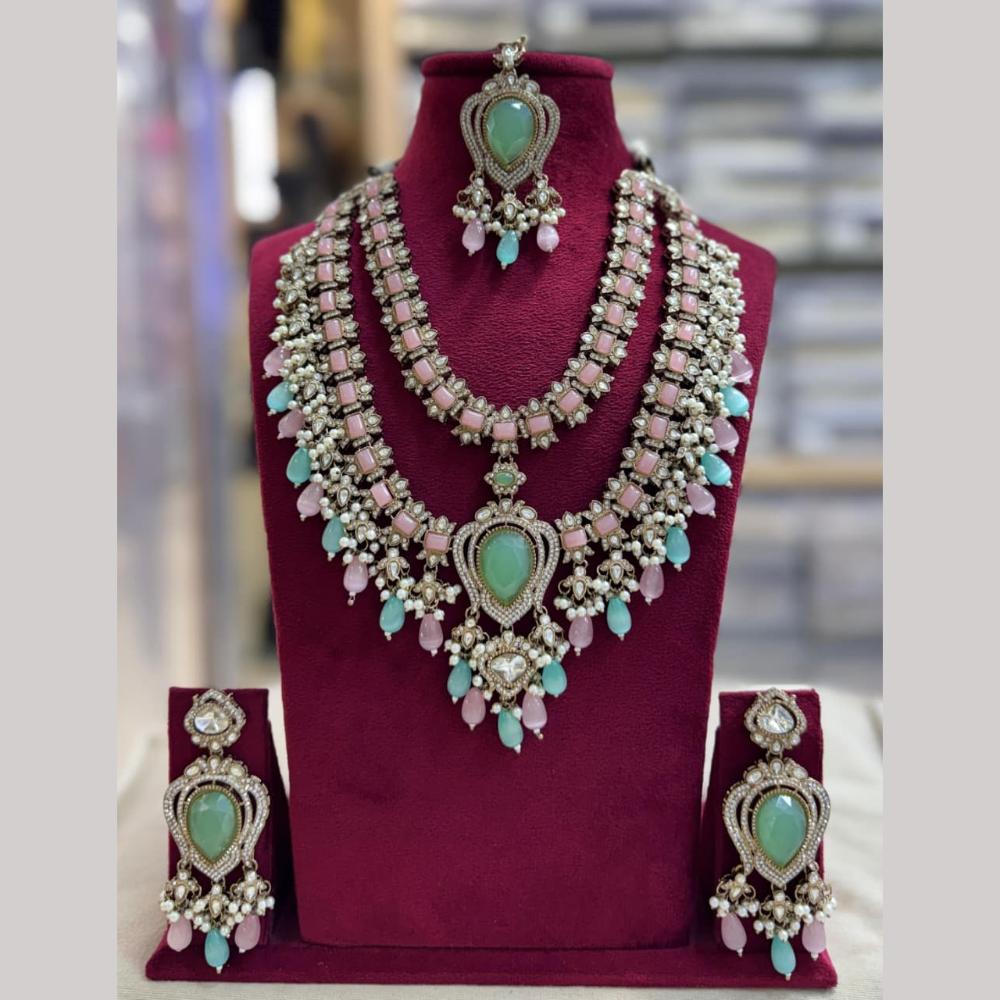 Tanish Art Jewellery Gorgeous Polki Kundan And Beads Designer Necklace Set