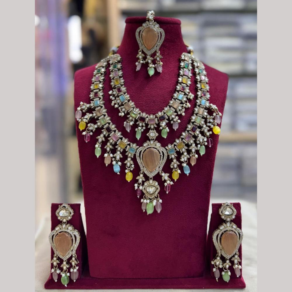 Tanish Art Jewellery Gorgeous Polki Kundan And Beads Designer Necklace Set