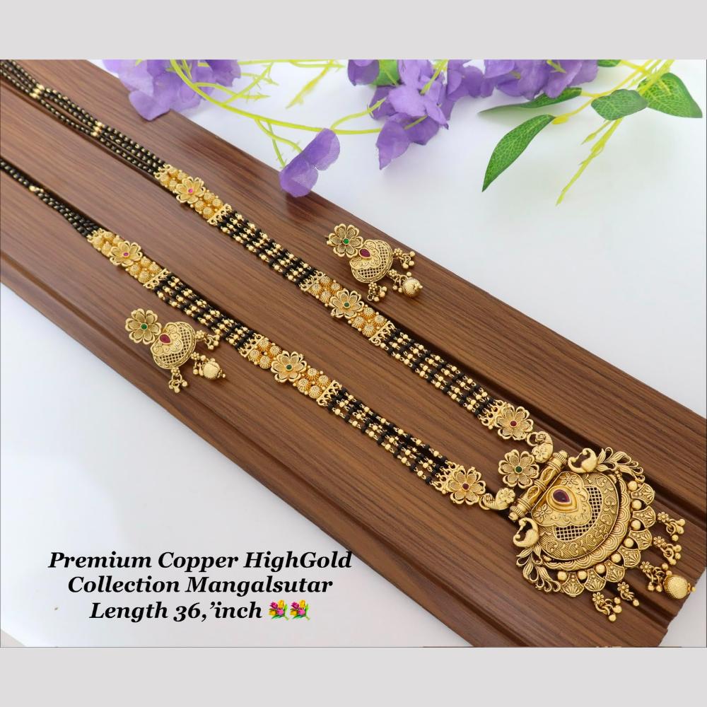 Tanish Art Jewellery Elegant Pota Stone And Beads Mangalsutra Set