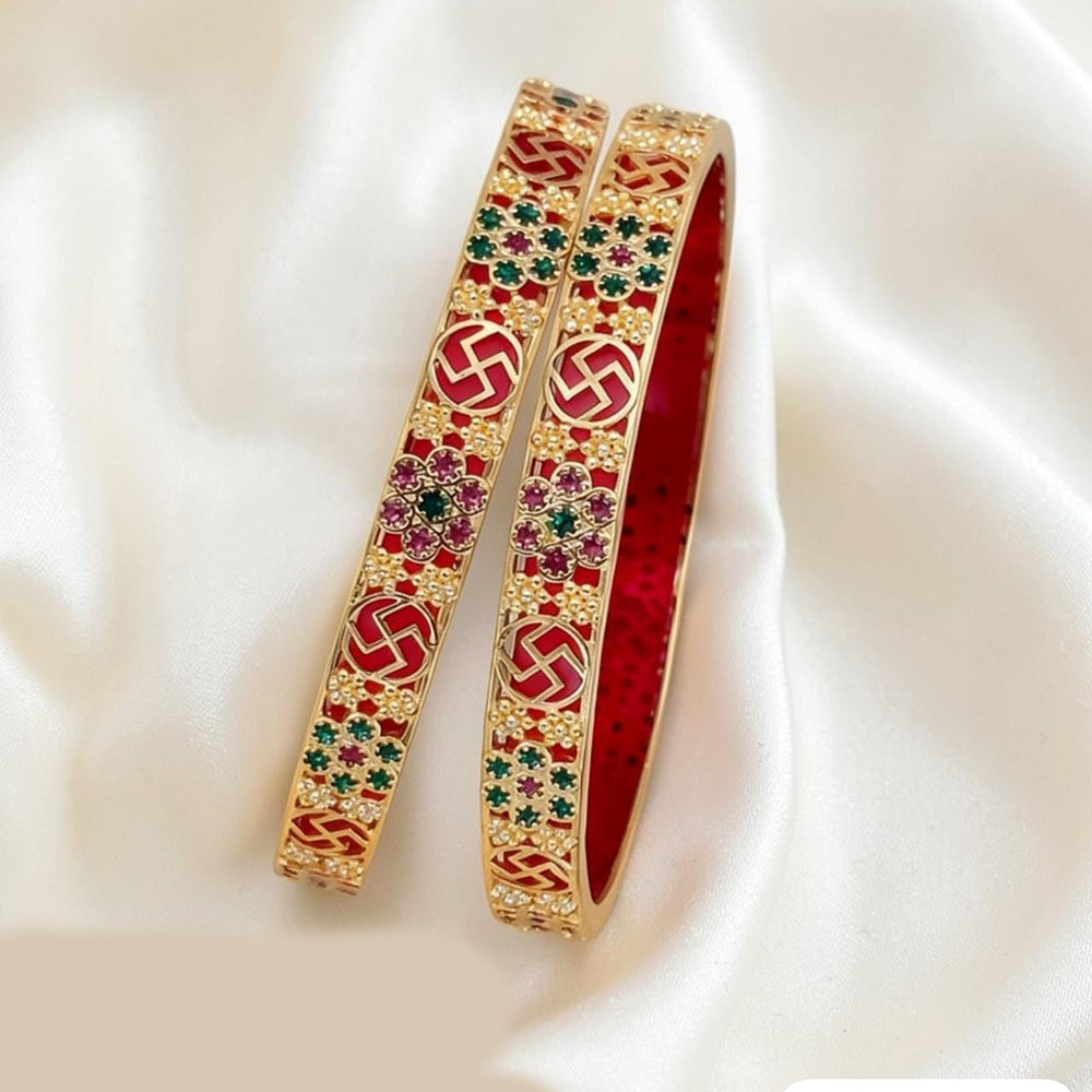 Tanish Art Jewellery Graceful Austrian Stone Bangles Set