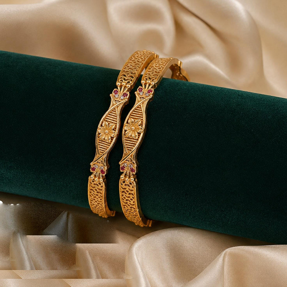 Tanish Art Jewellery Graceful Austrian Stone Bangles Set