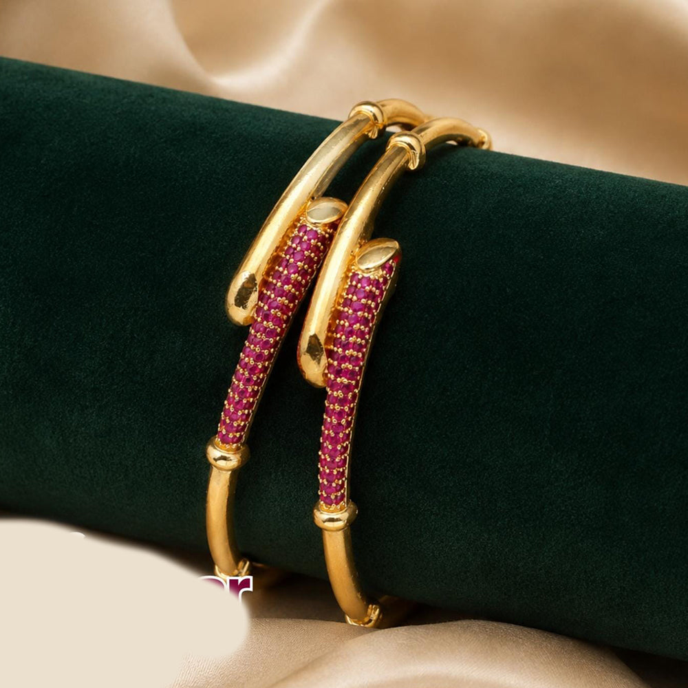 Tanish Art Jewellery Graceful Austrian Stone Bangles Set