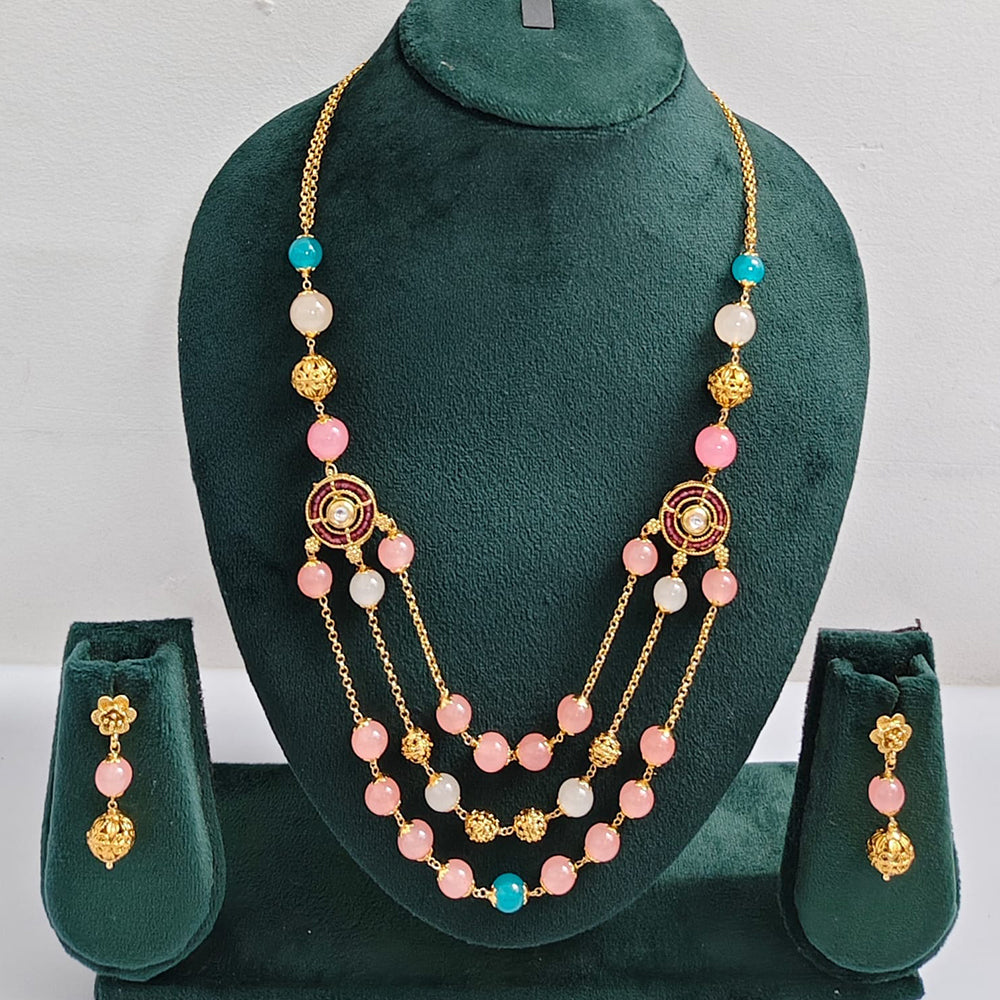ZF Collection Traditional Beads Long Necklace Set