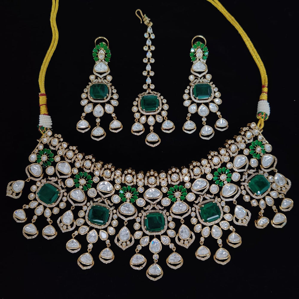 ZF Collection Royal Look Polki Kundan Necklace Set