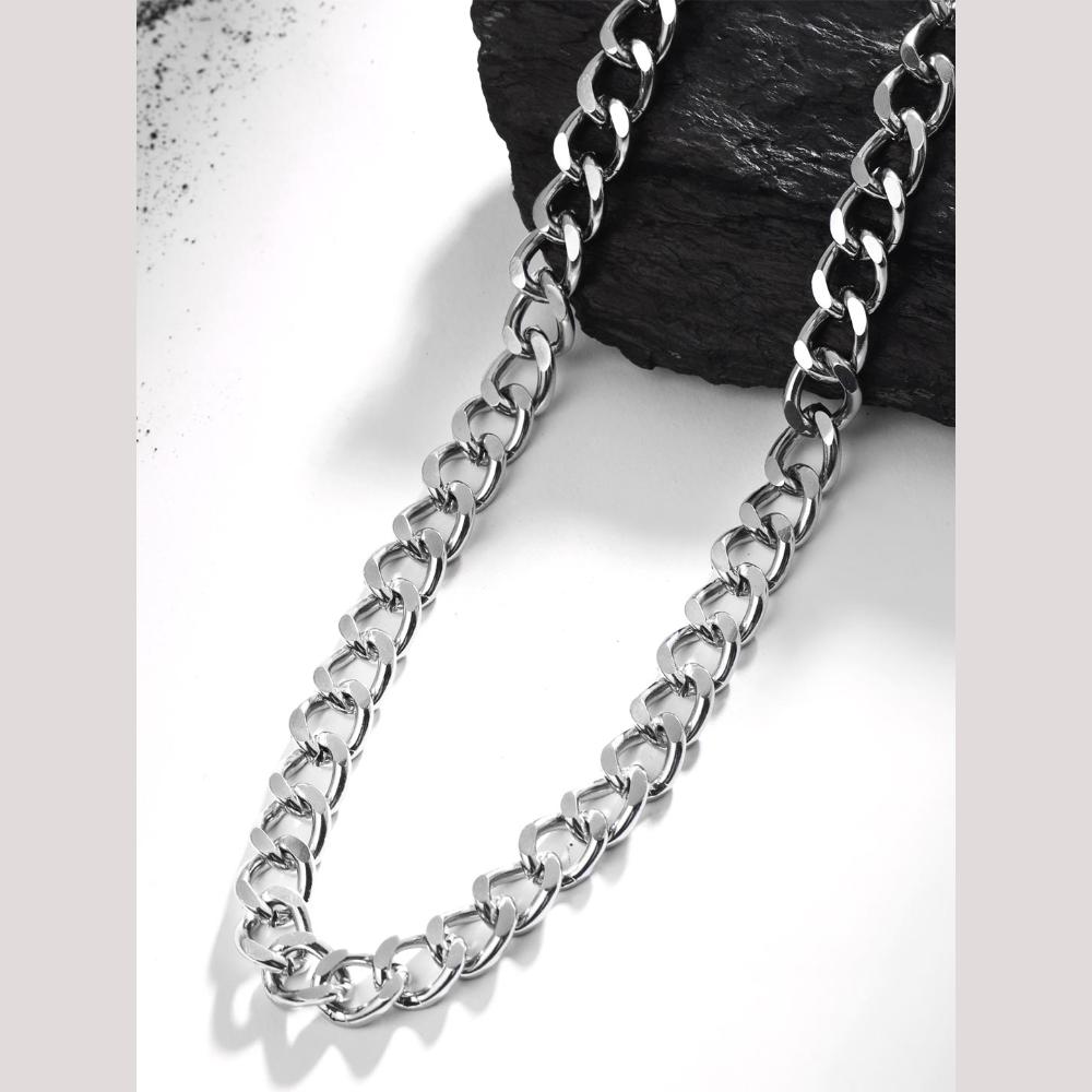 Viraasi Classic Silver Plated Chain For Men