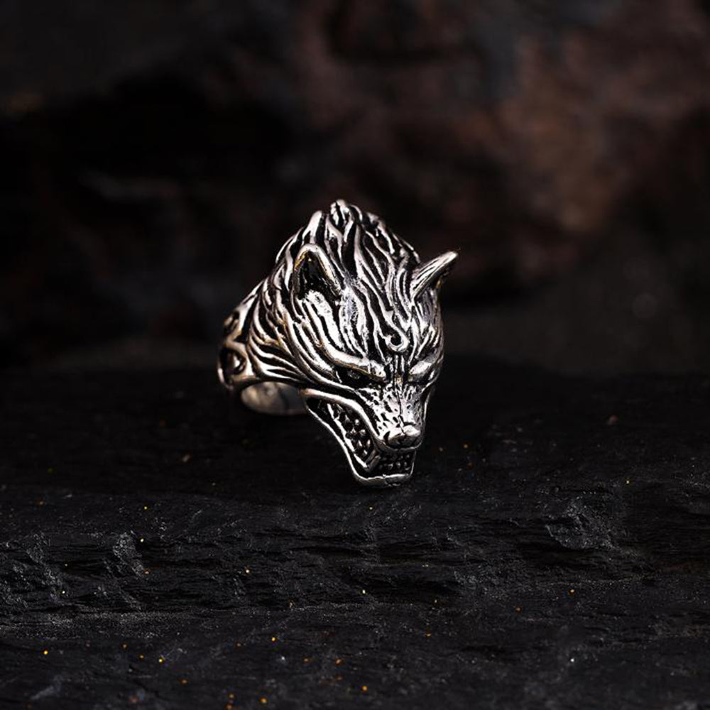 Viraasi Oxidised Plated Men's Statement Ring