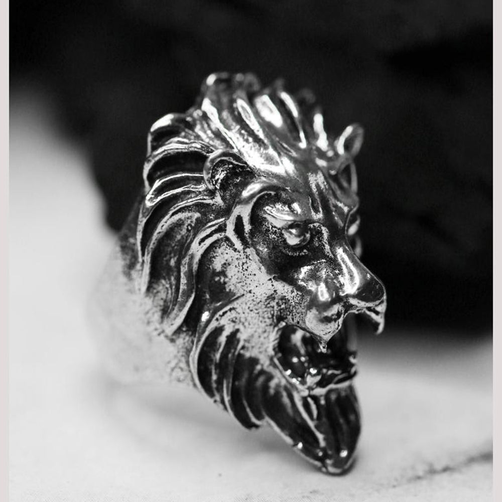 Viraasi Oxidised Plated Men's Statement Ring