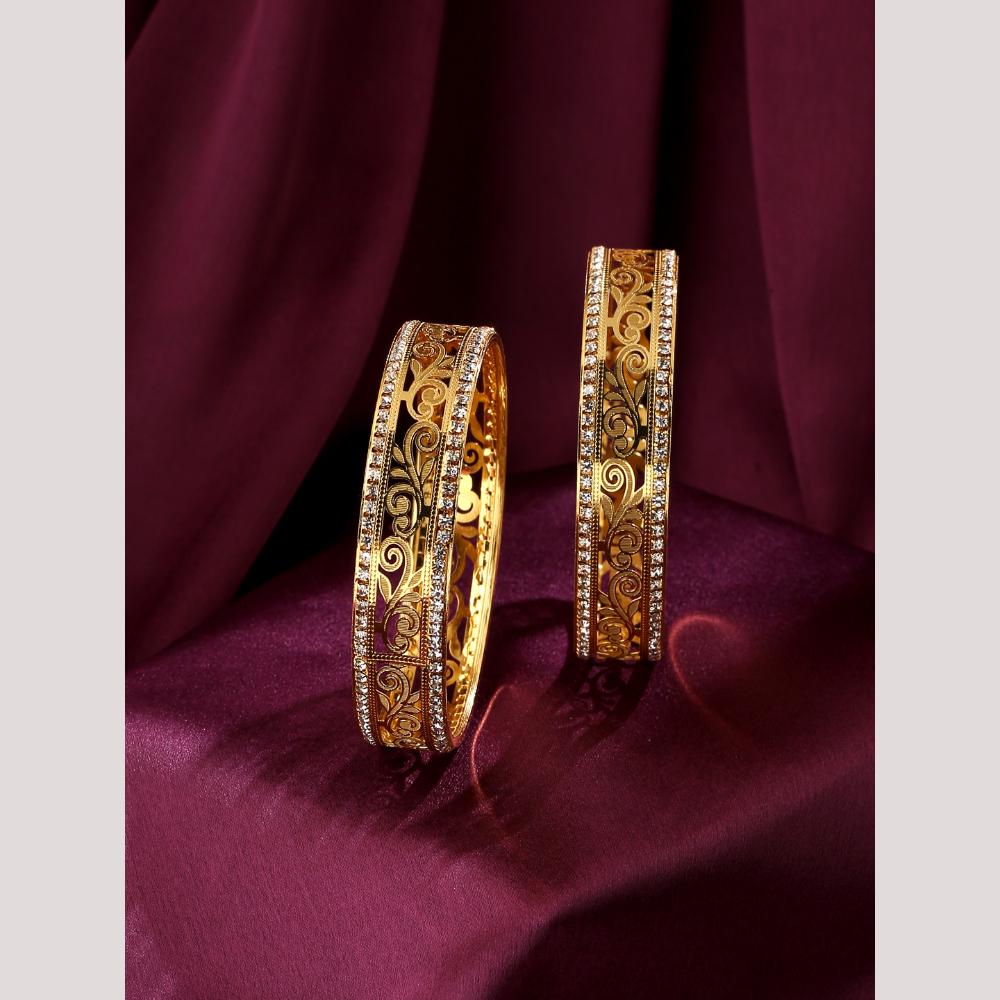 Viraasi Sparkling Austrian Stone Bangles Set for Women