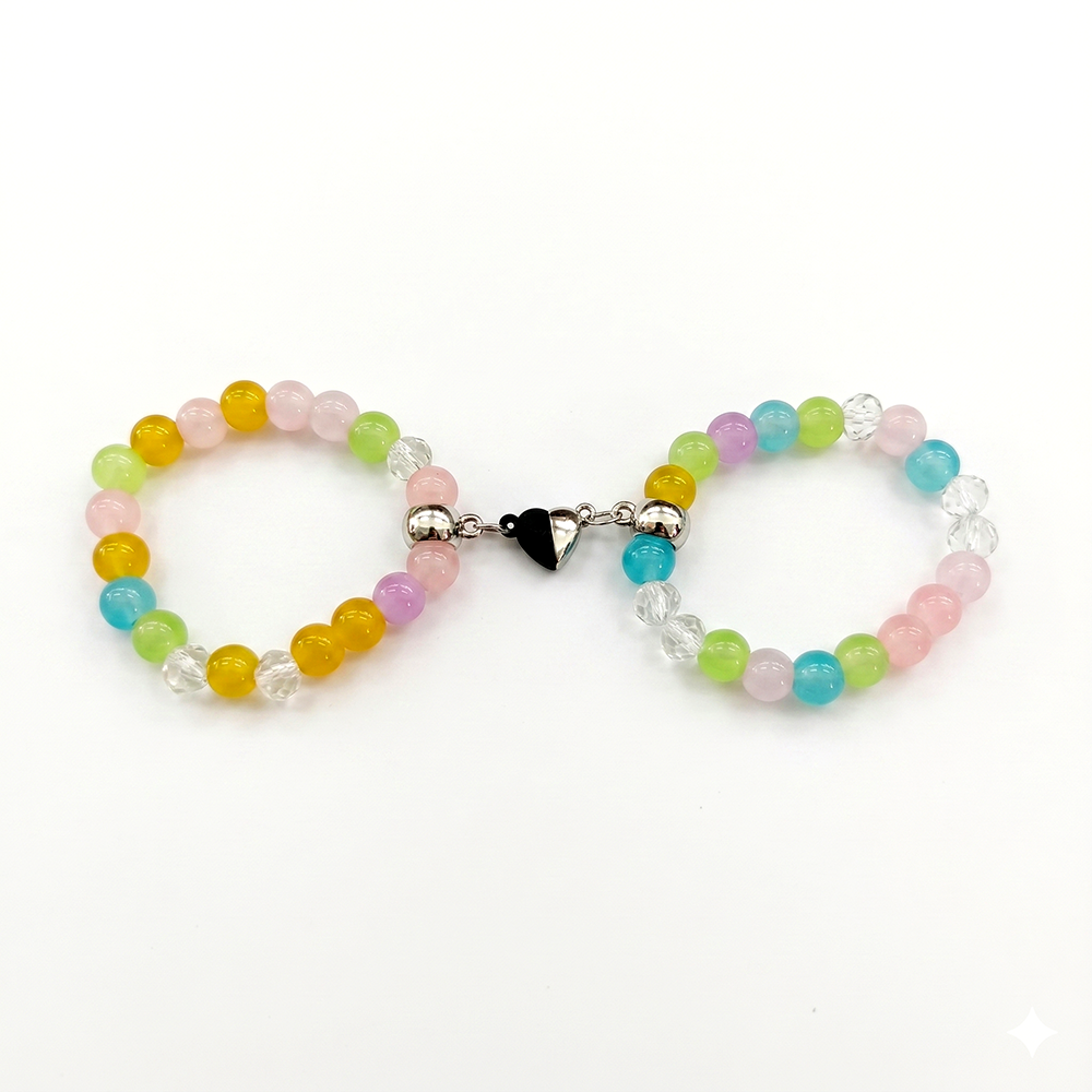 Urthn Eternal Bond Magnetic Couple Bracelet Set (Set of 6)