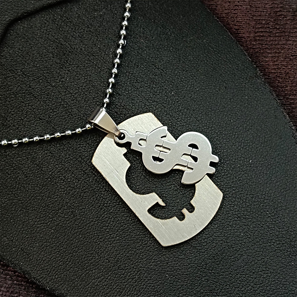 Urthn Dollar Symbol Chain Pendant For Men