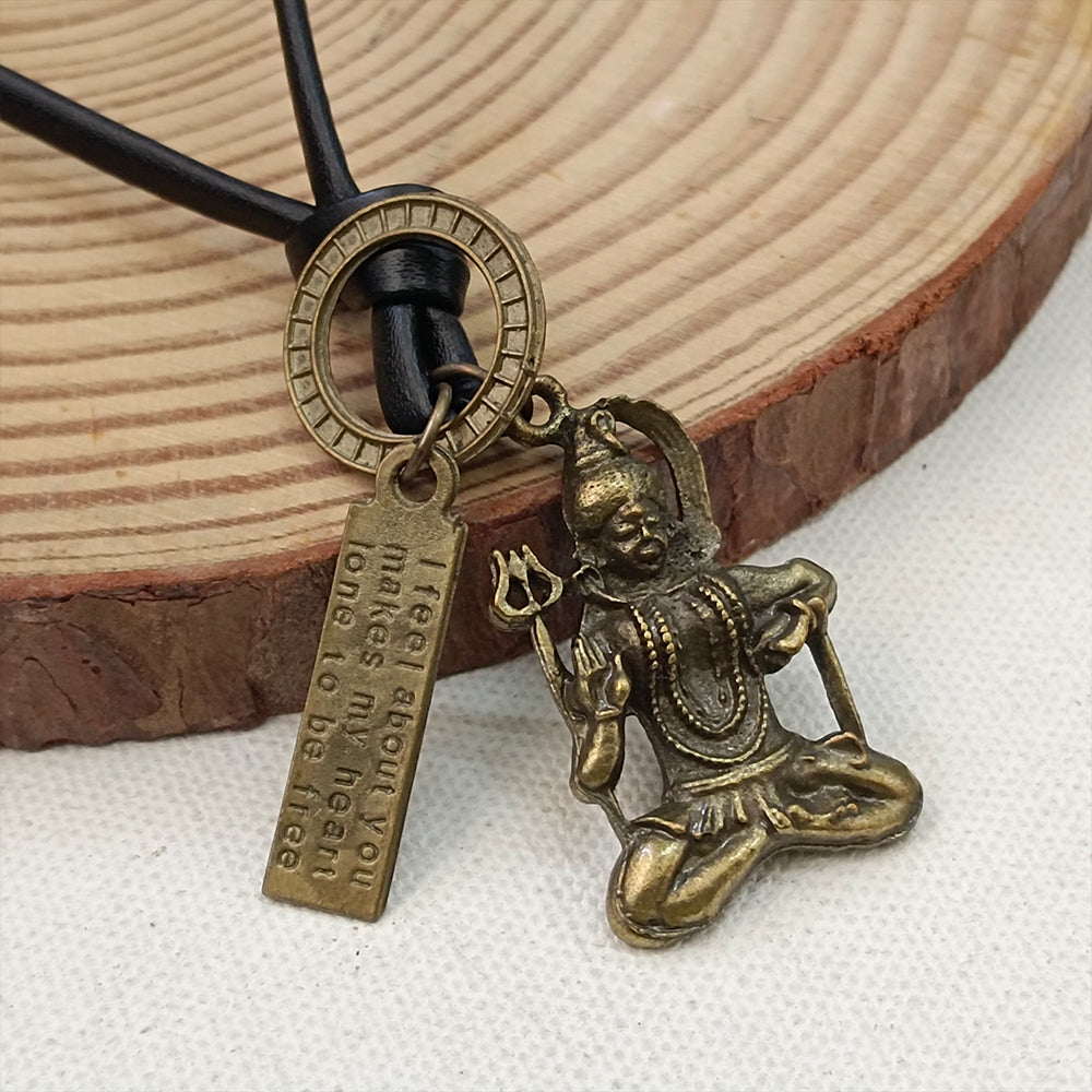 Urthn Shiva Mahadev Thread Pendent For Men