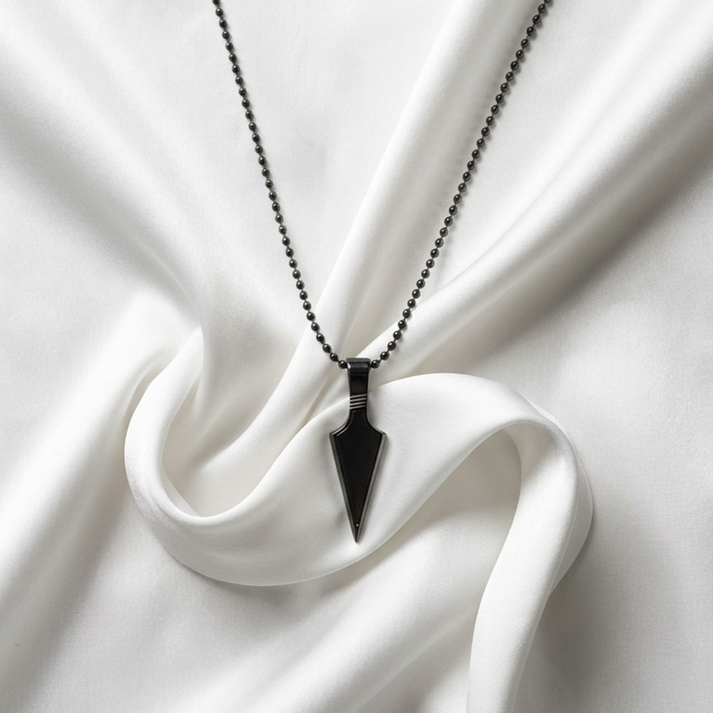 Urthn Look Pointed Spike Pendant Chain (Pack of 6)