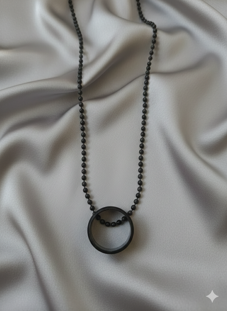 Urthn fusion Ring Silver Plated Mens Necklace (Pack Of 6)