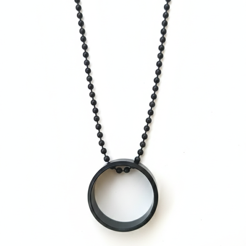 Urthn fusion Ring Silver Plated Mens Necklace (Pack Of 6)