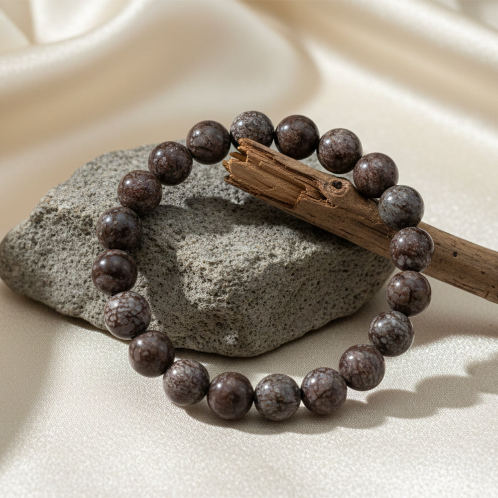 Urthn Jasper Natural Stone Bracelet For Strength & Courage(Pack of 3)