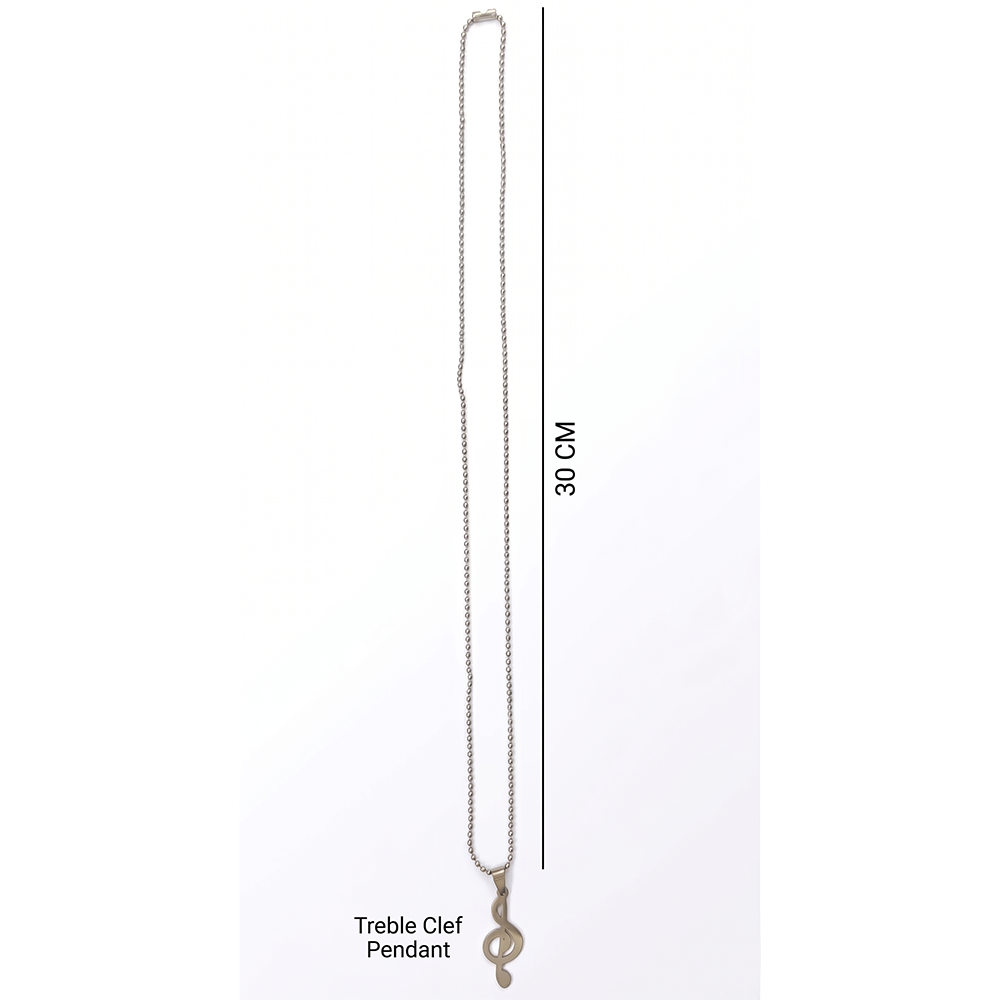 Urthn Treble Clef Chain Pendant for Men (Pack of 6)