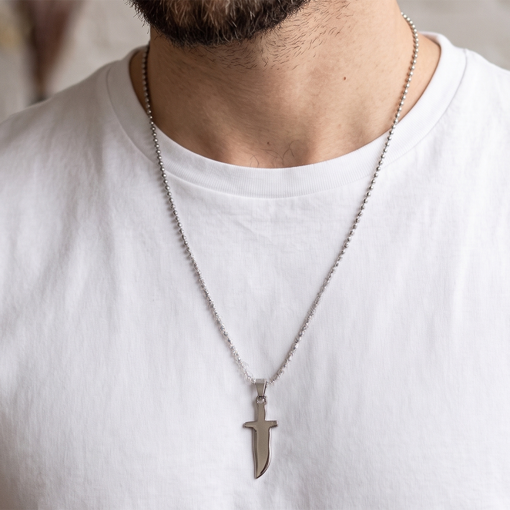 Urthn Sword Chain Pendant for Men (Pack of 6)