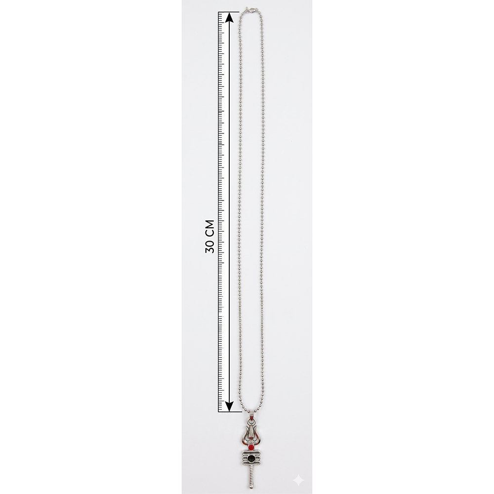 Urthn Mahakal Trishul Chain Pendant for Men (Pack of 6)