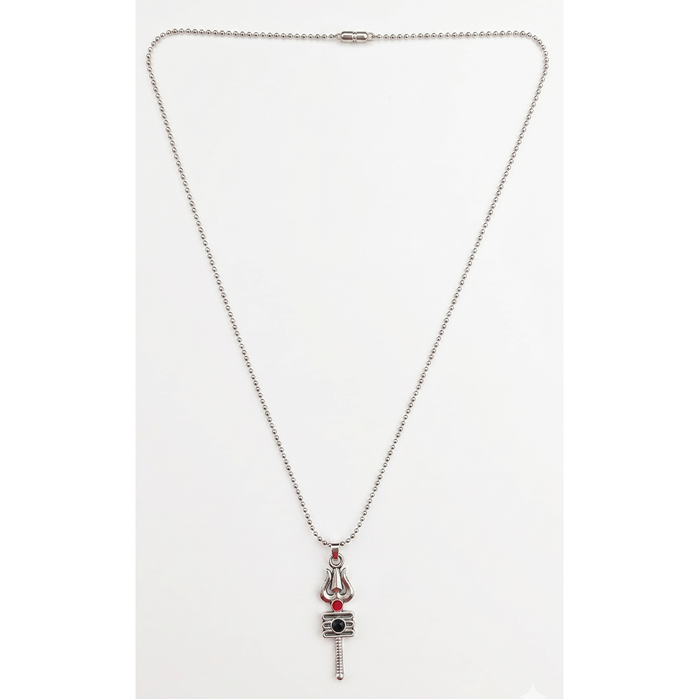 Urthn Mahakal Trishul Chain Pendant for Men (Pack of 6)