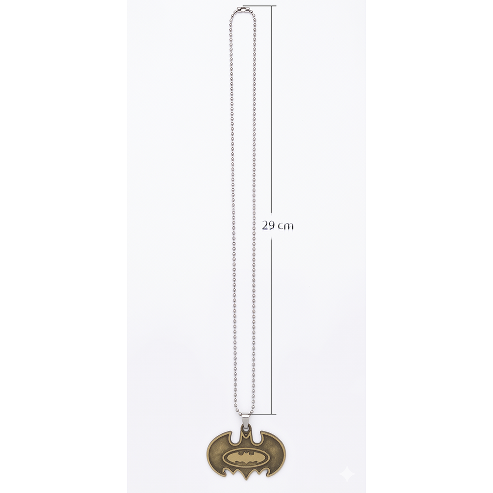 Urthn Stylish Bat Symbol Steel Chain Pendant for Men (Pack of 6)