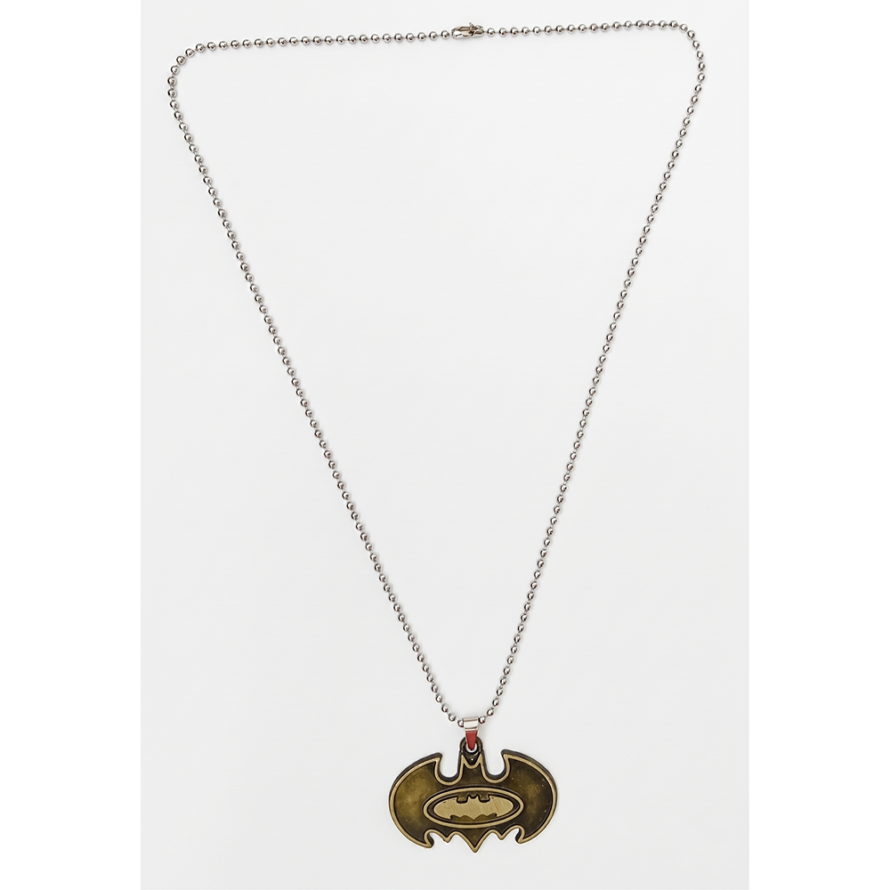 Urthn Stylish Bat Symbol Steel Chain Pendant for Men (Pack of 6)